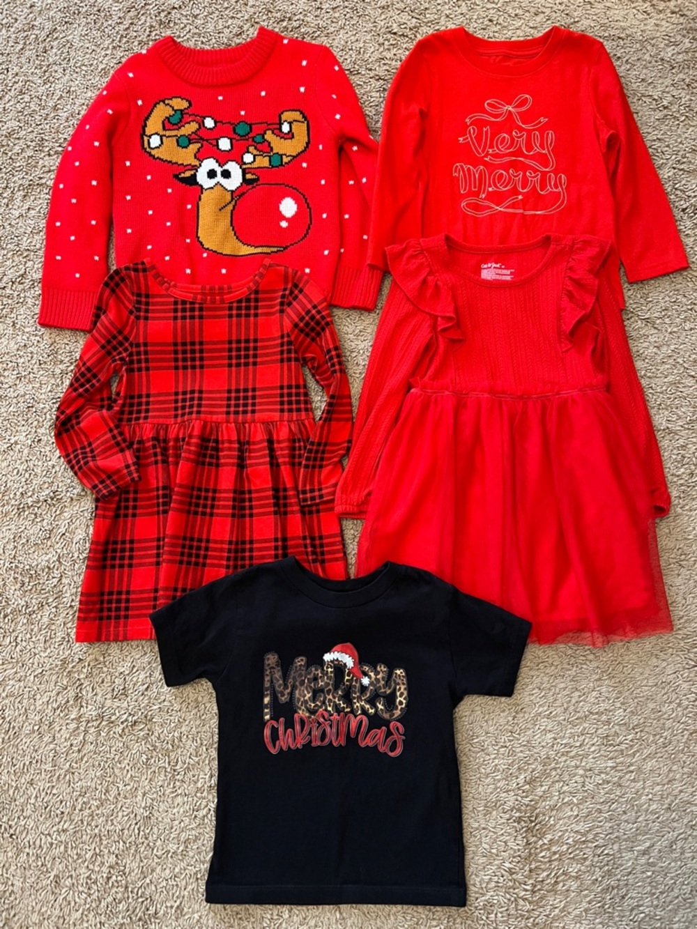 Girls 3T Christmas Clothing Bundle